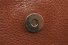 Authentic Burberrys Vintage Leather Shoulder Cross Body Bag Purse Brown 4795K