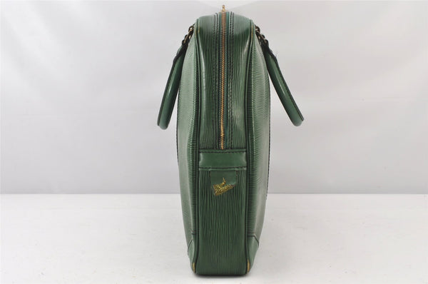 Authentic Louis Vuitton Epi Porte Documents Voyage Briefcase M54474 Green  4797K