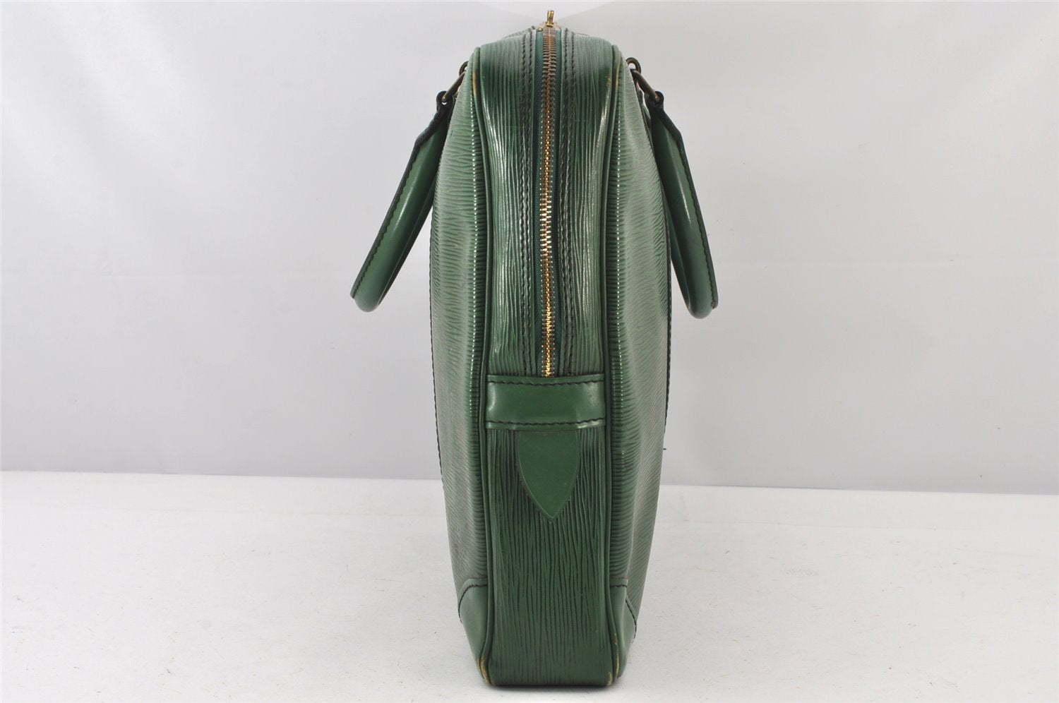 Authentic Louis Vuitton Epi Porte Documents Voyage Briefcase M54474 Green  4797K