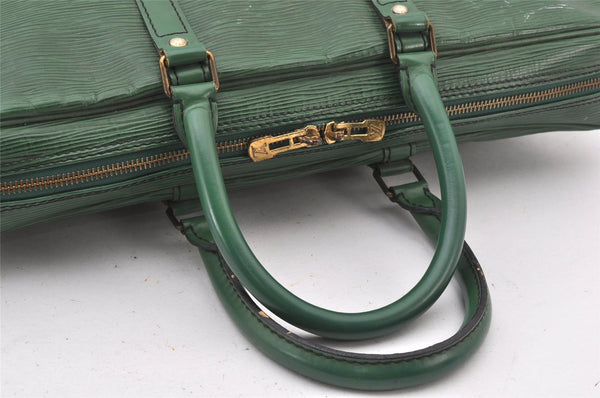 Authentic Louis Vuitton Epi Porte Documents Voyage Briefcase M54474 Green  4797K