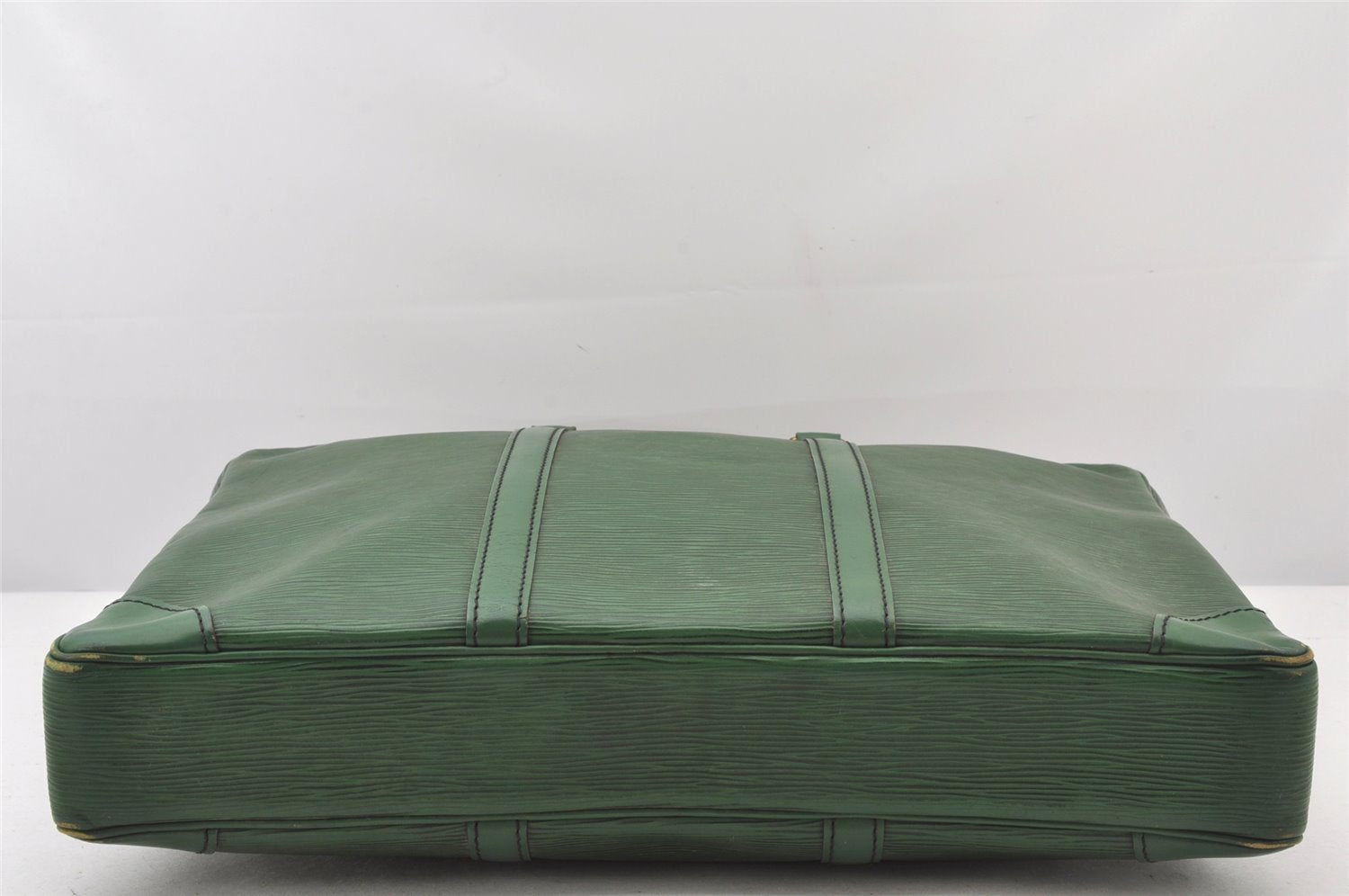Authentic Louis Vuitton Epi Porte Documents Voyage Briefcase M54474 Green  4797K