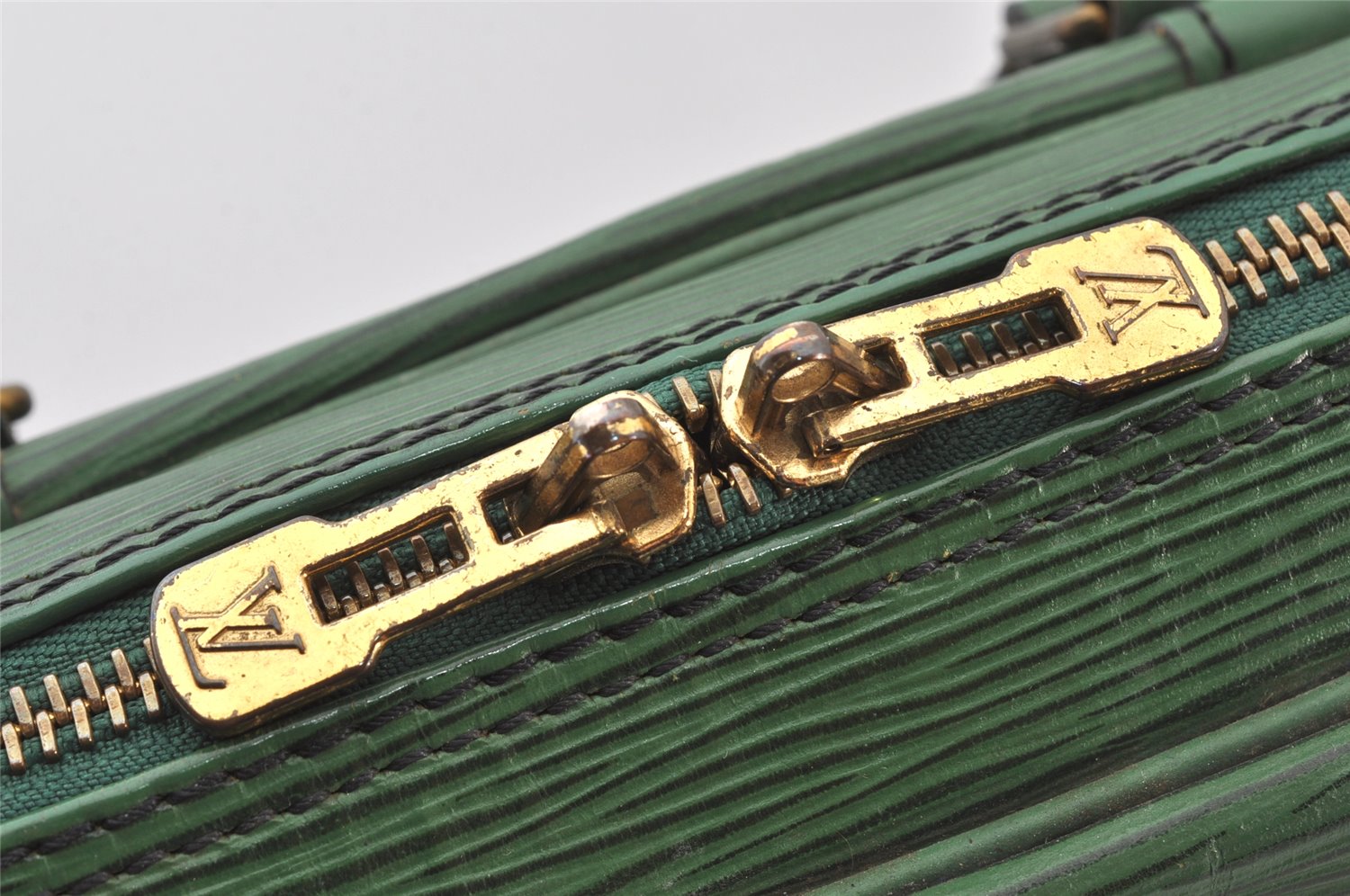 Authentic Louis Vuitton Epi Porte Documents Voyage Briefcase M54474 Green  4797K