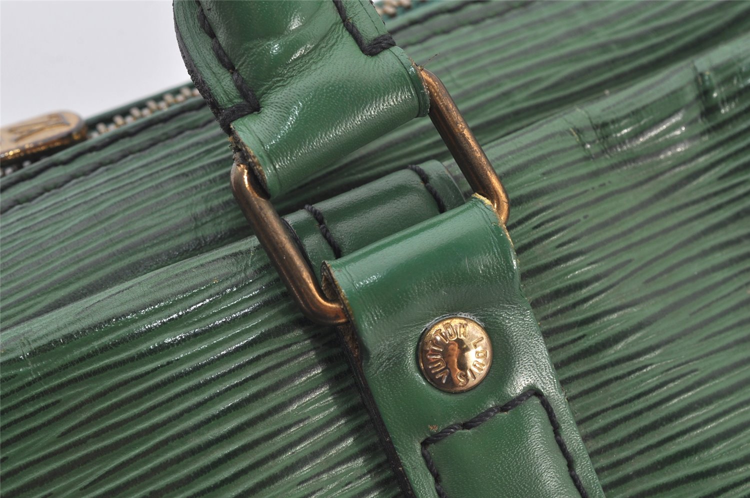 Authentic Louis Vuitton Epi Porte Documents Voyage Briefcase M54474 Green  4797K