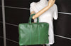 Authentic Louis Vuitton Epi Porte Documents Voyage Briefcase M54474 Green  4797K
