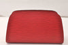 Authentic Louis Vuitton Epi Dauphine Cosmetic Pouch Red M48447 LV Junk 4798K