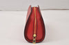 Authentic Louis Vuitton Epi Dauphine Cosmetic Pouch Red M48447 LV Junk 4798K
