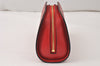 Authentic Louis Vuitton Epi Dauphine Cosmetic Pouch Red M48447 LV Junk 4798K
