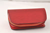 Authentic Louis Vuitton Epi Dauphine Cosmetic Pouch Red M48447 LV Junk 4798K