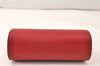 Authentic Louis Vuitton Epi Dauphine Cosmetic Pouch Red M48447 LV Junk 4798K