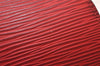 Authentic Louis Vuitton Epi Dauphine Cosmetic Pouch Red M48447 LV Junk 4798K