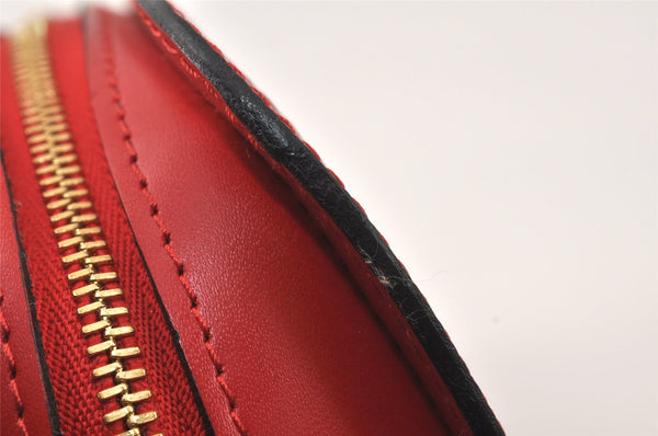 Authentic Louis Vuitton Epi Dauphine Cosmetic Pouch Red M48447 LV Junk 4798K