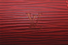 Authentic Louis Vuitton Epi Dauphine Cosmetic Pouch Red M48447 LV Junk 4798K