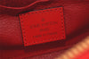 Authentic Louis Vuitton Epi Dauphine Cosmetic Pouch Red M48447 LV Junk 4798K