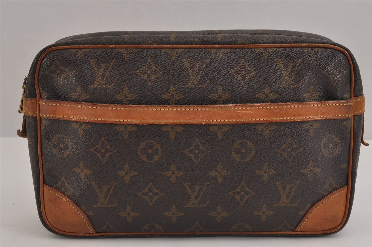 Authentic Louis Vuitton Monogram Compiegne 28 Clutch Hand Bag M51845 LV 4799J