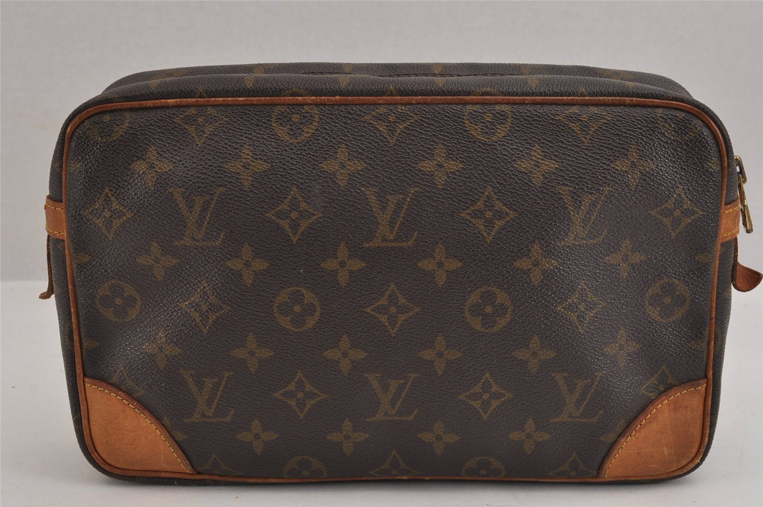 Authentic Louis Vuitton Monogram Compiegne 28 Clutch Hand Bag M51845 LV 4799J