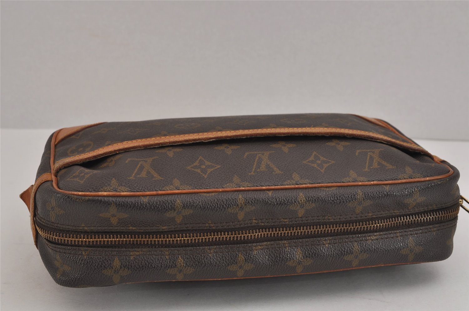 Authentic Louis Vuitton Monogram Compiegne 28 Clutch Hand Bag M51845 LV 4799J