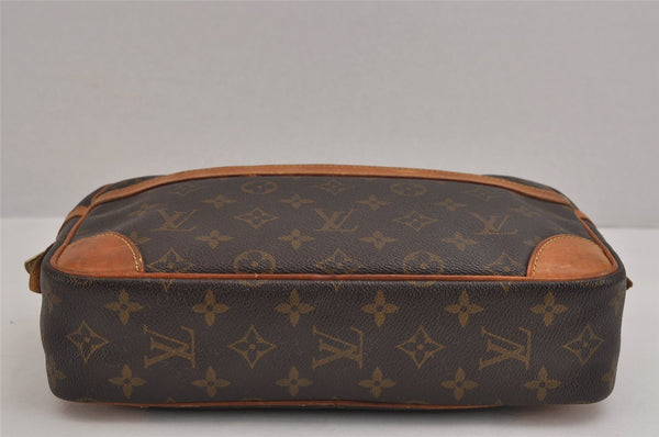 Authentic Louis Vuitton Monogram Compiegne 28 Clutch Hand Bag M51845 LV 4799J