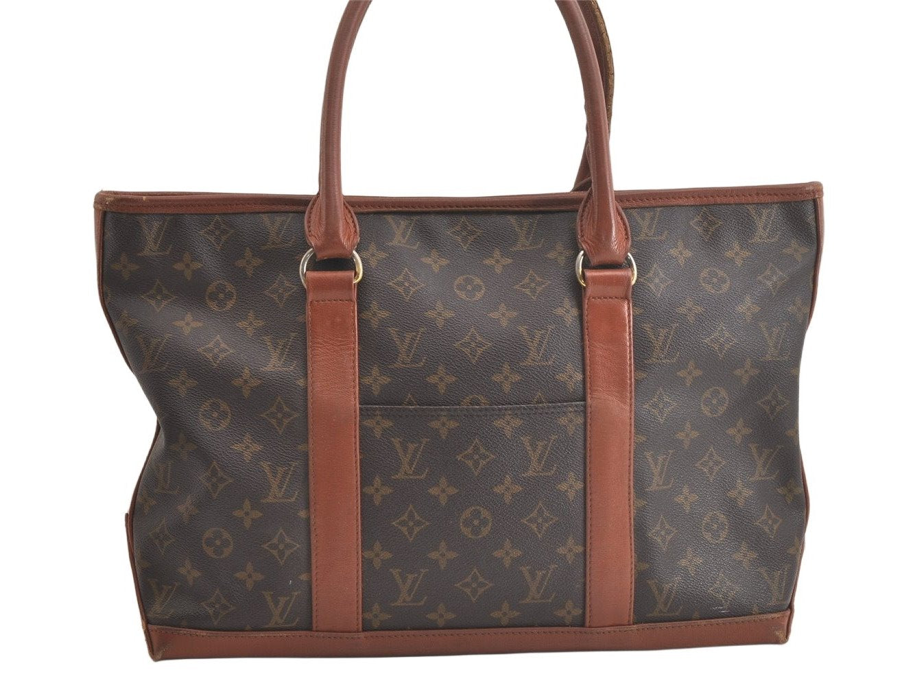 Auth Louis Vuitton Monogram Sac Weekend PM Vintage Tote Hand Bag M42425 LV 4799K
