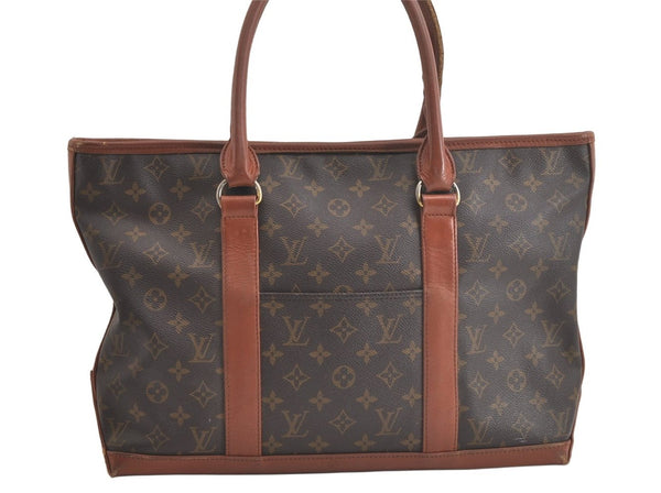 Auth Louis Vuitton Monogram Sac Weekend PM Vintage Tote Hand Bag M42425 LV 4799K