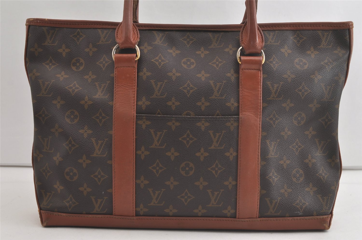 Auth Louis Vuitton Monogram Sac Weekend PM Vintage Tote Hand Bag M42425 LV 4799K