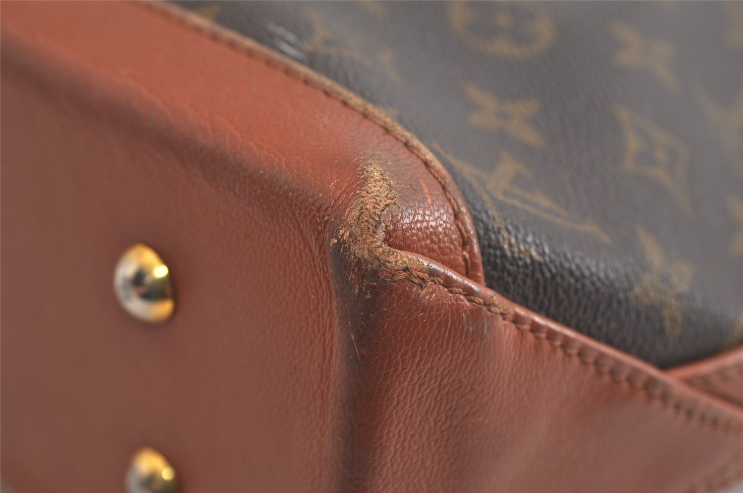 Auth Louis Vuitton Monogram Sac Weekend PM Vintage Tote Hand Bag M42425 LV 4799K