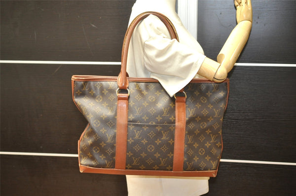 Auth Louis Vuitton Monogram Sac Weekend PM Vintage Tote Hand Bag M42425 LV 4799K