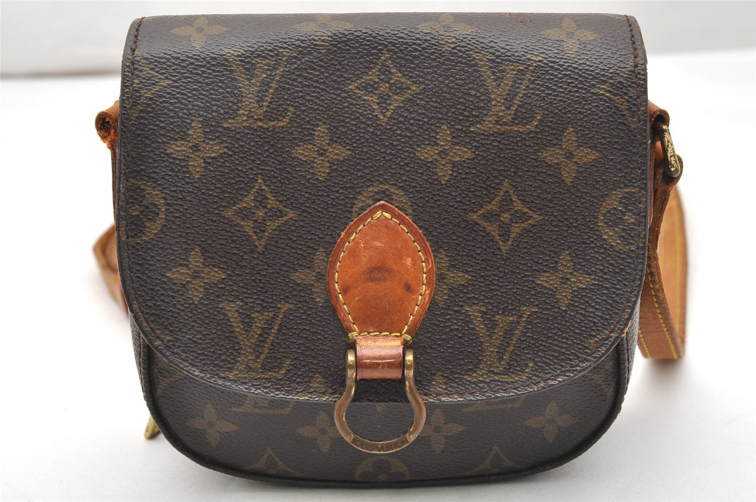 Authentic Louis Vuitton Monogram Saint Cloud PM M51244 Shoulder Bag Junk 4800K