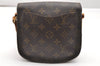 Authentic Louis Vuitton Monogram Saint Cloud PM M51244 Shoulder Bag Junk 4800K