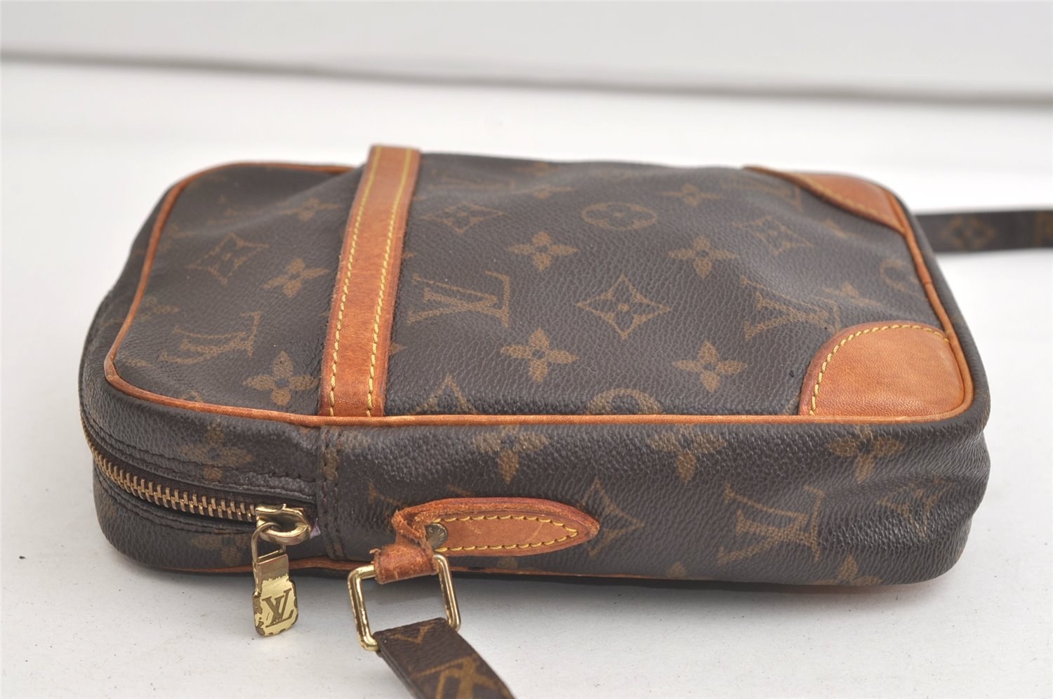 Authentic Louis Vuitton Monogram Danube Shoulder Cross Body Bag M45266 LV 4801K