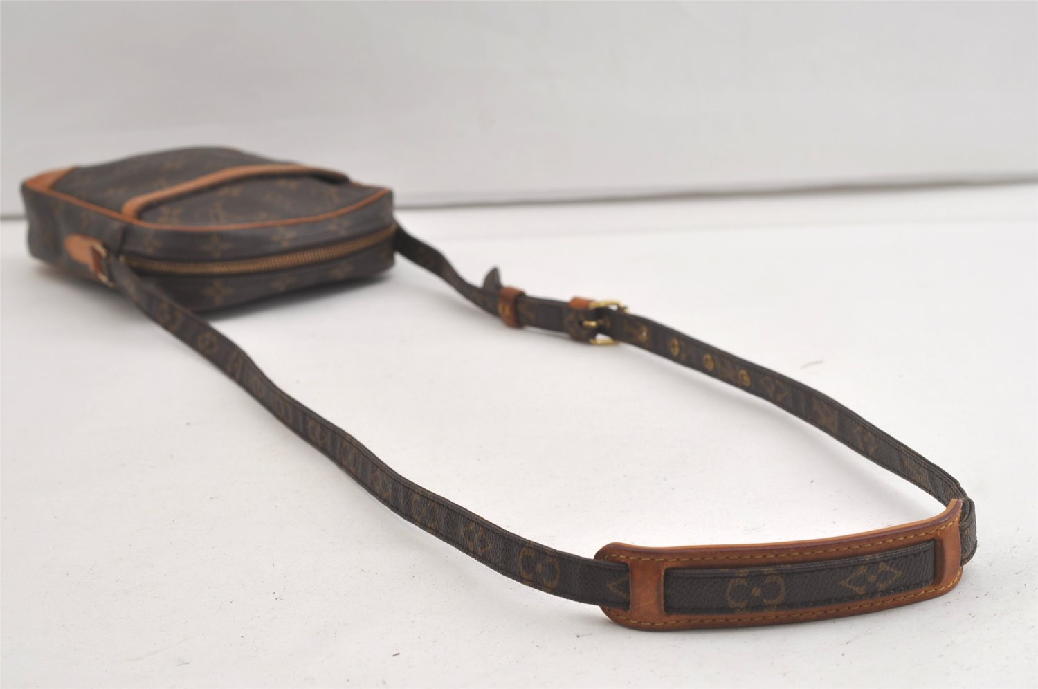 Authentic Louis Vuitton Monogram Danube Shoulder Cross Body Bag M45266 LV 4801K