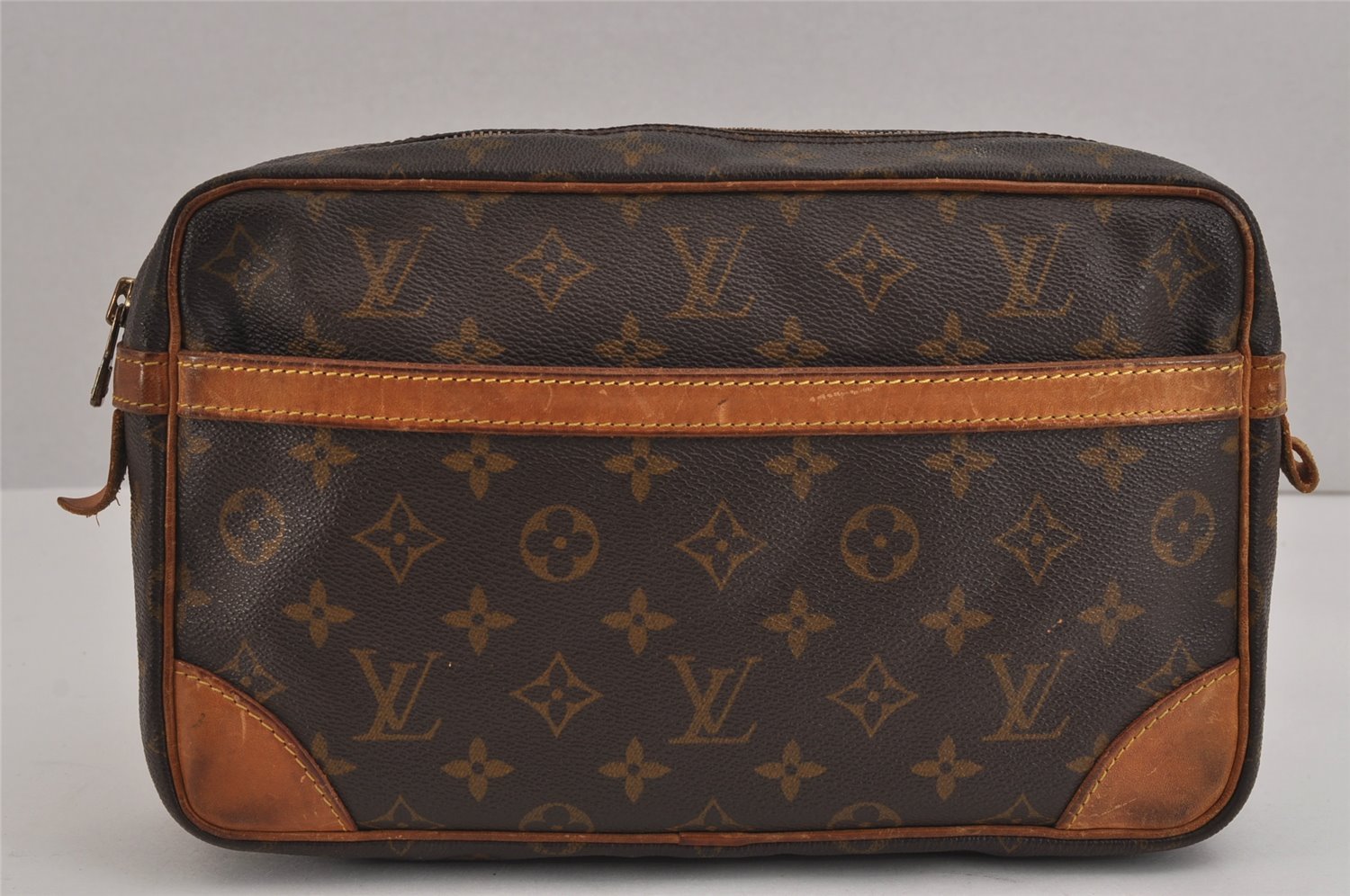 Authentic Louis Vuitton Monogram Compiegne 28 Clutch Hand Bag M51845 LV 4802J
