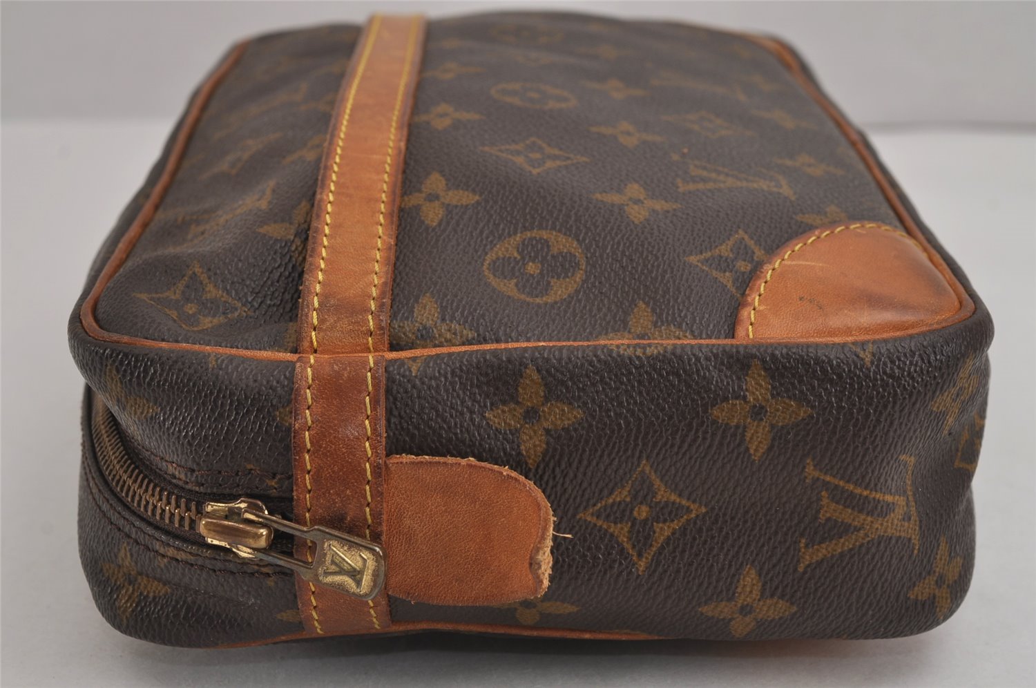 Authentic Louis Vuitton Monogram Compiegne 28 Clutch Hand Bag M51845 LV 4802J