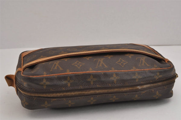 Authentic Louis Vuitton Monogram Compiegne 28 Clutch Hand Bag M51845 LV 4802J