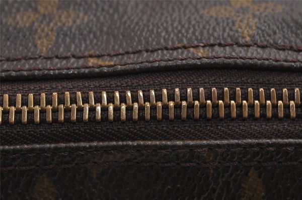 Authentic Louis Vuitton Monogram Compiegne 28 Clutch Hand Bag M51845 LV 4802J