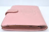Authentic CHANEL Caviar Skin CoCo Mark Long Wallet Purse Pink 4803H