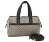 Authentic Louis Vuitton Monogram Mini Josephine GM Hand Bag Blue M92211 LV 4803K
