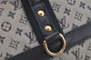 Authentic Louis Vuitton Monogram Mini Josephine GM Hand Bag Blue M92211 LV 4803K