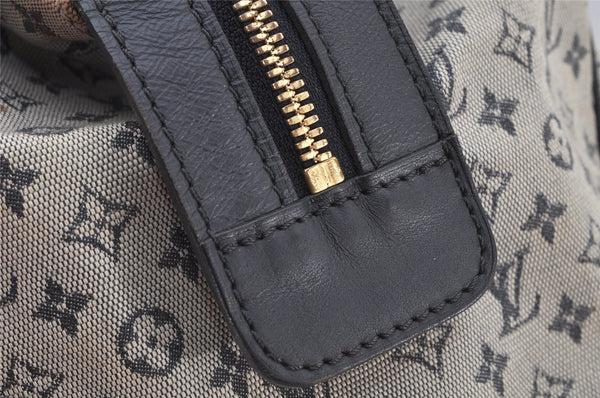 Authentic Louis Vuitton Monogram Mini Josephine GM Hand Bag Blue M92211 LV 4803K