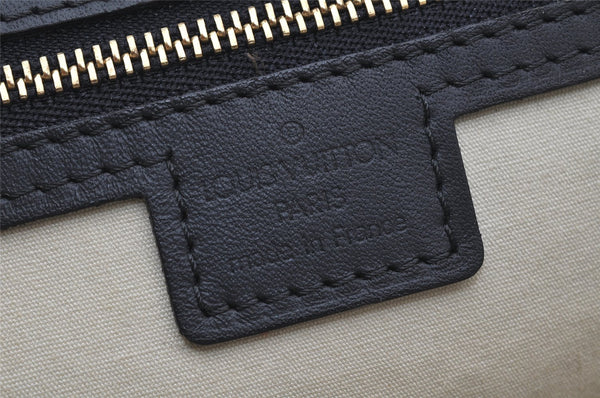 Authentic Louis Vuitton Monogram Mini Josephine GM Hand Bag Blue M92211 LV 4803K