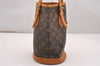 Authentic Louis Vuitton Monogram Bucket PM Shoulder Tote Bag M42238 Junk 4804J
