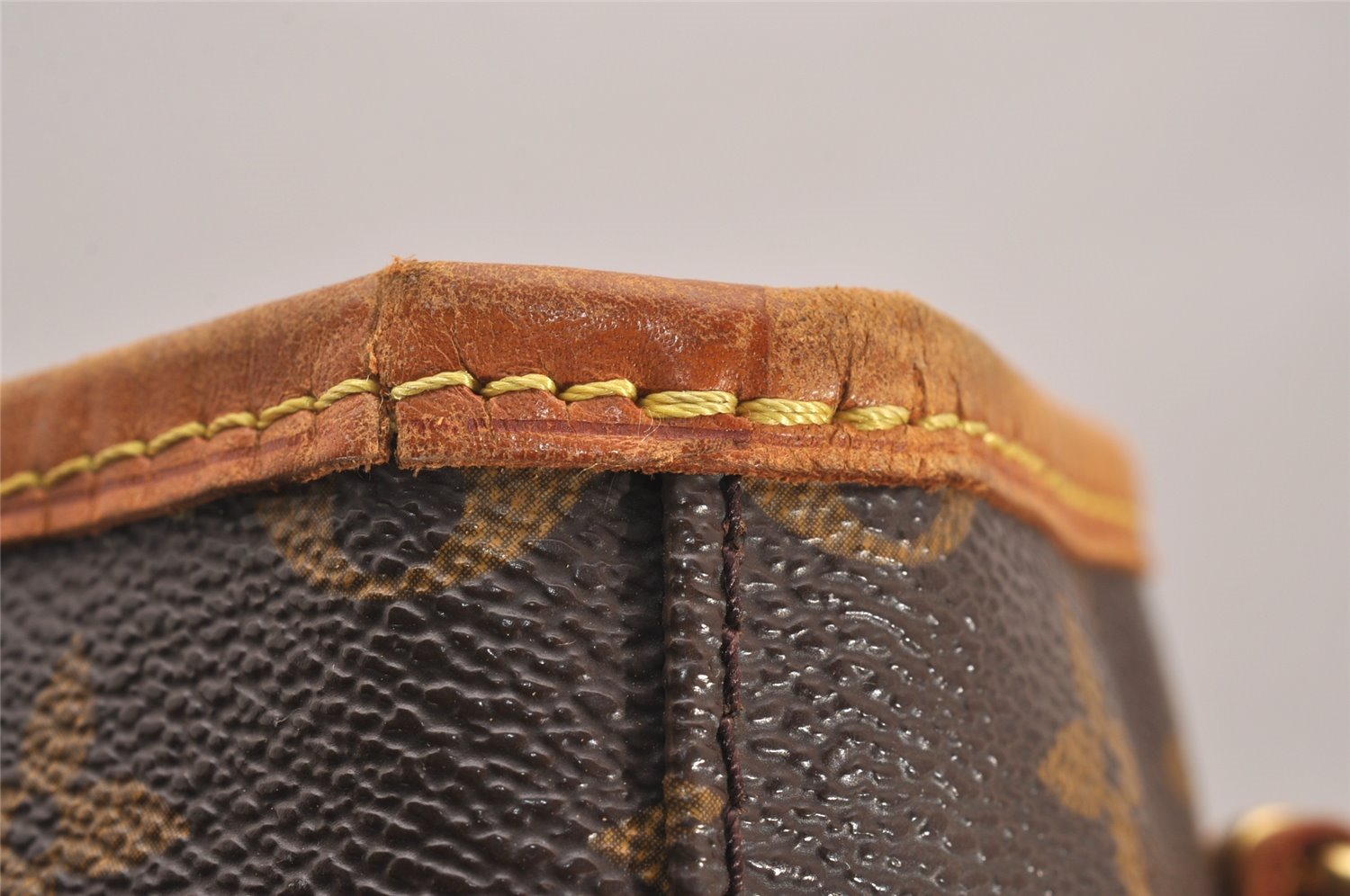 Authentic Louis Vuitton Monogram Bucket PM Shoulder Tote Bag M42238 Junk 4804J