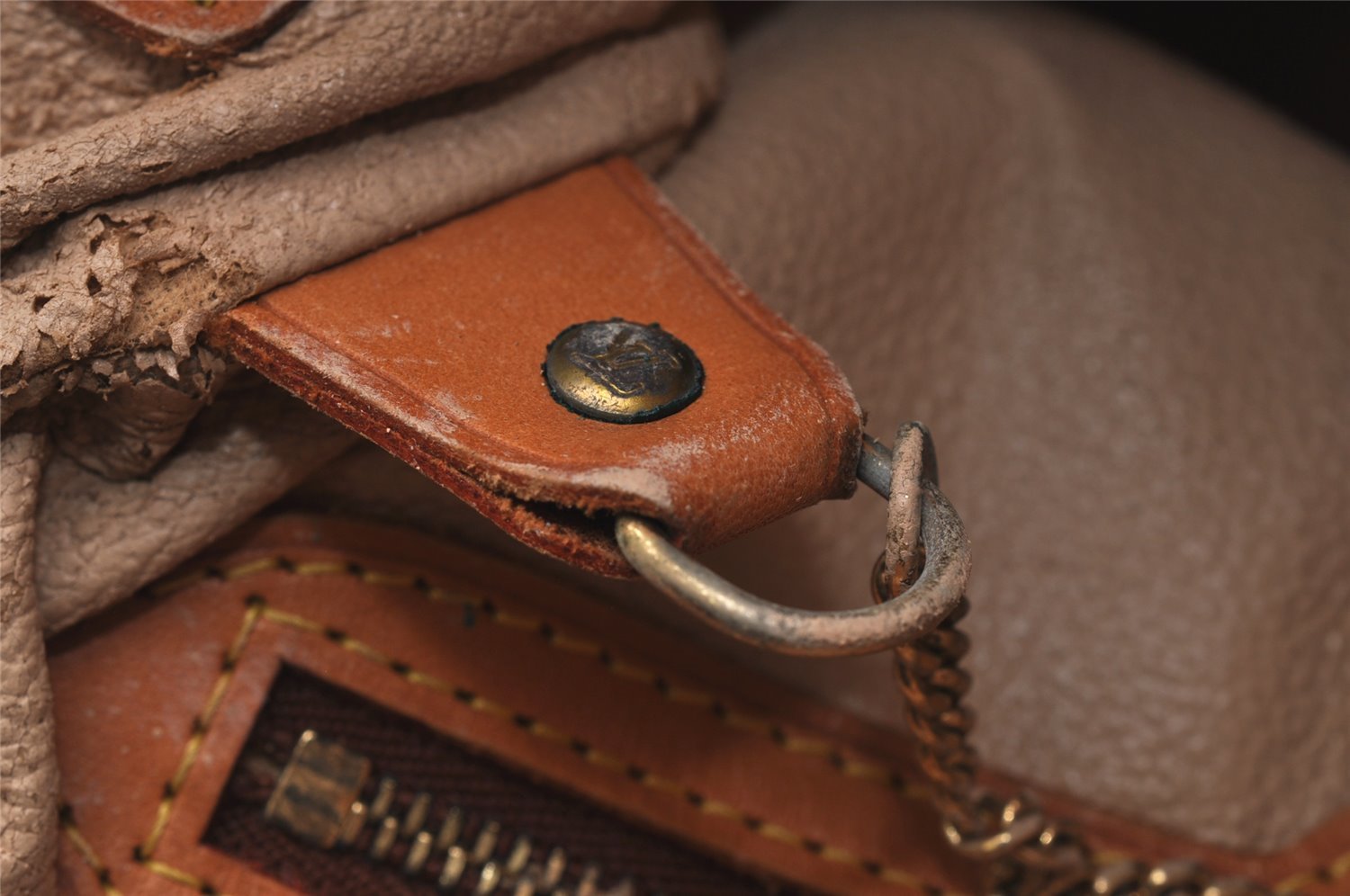 Authentic Louis Vuitton Monogram Bucket PM Shoulder Tote Bag M42238 Junk 4804J