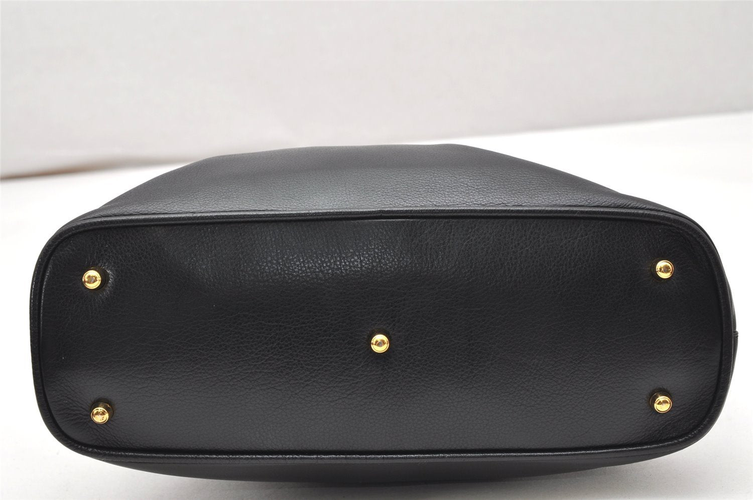 Authentic GUCCI Bamboo 2Way Shoulder Hand Bag Purse Leather Black Junk 4805K
