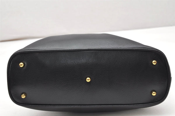 Authentic GUCCI Bamboo 2Way Shoulder Hand Bag Purse Leather Black Junk 4805K