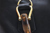Authentic GUCCI Bamboo 2Way Shoulder Hand Bag Purse Leather Black Junk 4805K