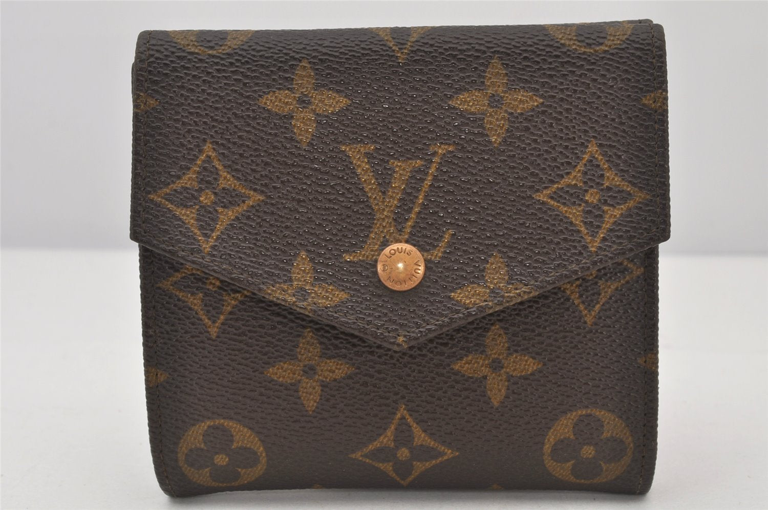 Authentic Louis Vuitton Monogram Porte Monnaie Billets Wallet M61660 LV 4806K