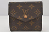 Authentic Louis Vuitton Monogram Porte Monnaie Billets Wallet M61660 LV 4806K