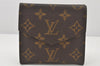 Authentic Louis Vuitton Monogram Porte Monnaie Billets Wallet M61660 LV 4806K