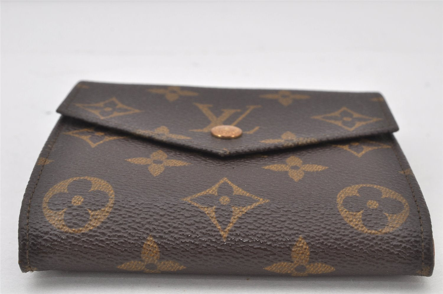 Authentic Louis Vuitton Monogram Porte Monnaie Billets Wallet M61660 LV 4806K