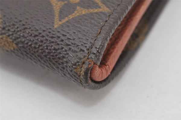 Authentic Louis Vuitton Monogram Porte Monnaie Billets Wallet M61660 LV 4806K